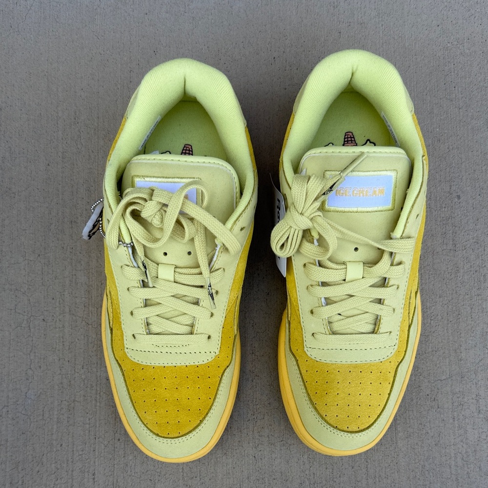 Reebok x Billionaire Boys Club Ice Cream Yellow Suede Low-Top Sneakers - Picture 8 of 15